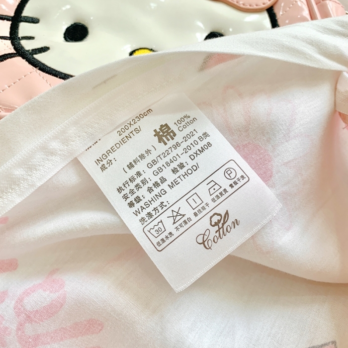 91家纺网 家纺一手货源 找家纺 朵希曼2025新款全棉三丽鸥卡通印花系列四件套 雏菊凯蒂