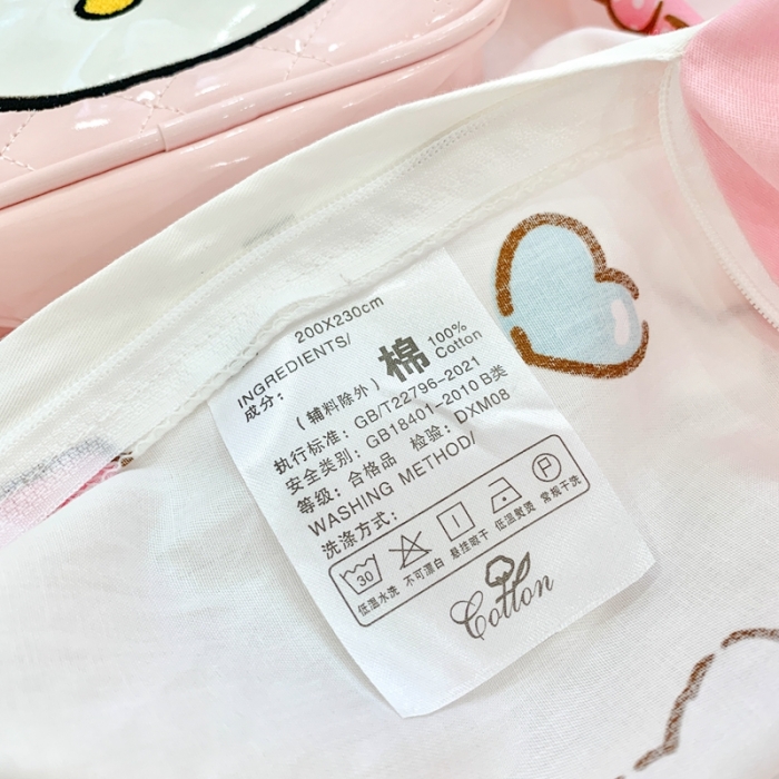 91家纺网 家纺一手货源 找家纺 朵希曼2025新款全棉三丽鸥卡通印花系列四件套 公主凯蒂