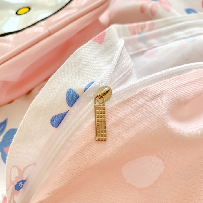 91家纺网 家纺一手货源 找家纺 朵希曼2025新款全棉三丽鸥卡通印花系列四件套 花花凯蒂