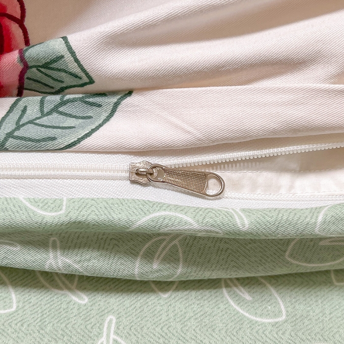 91家纺网 家纺一手货源 找家纺 金丝鸟 2023春夏新品舒适全棉斜纹四件套 罗曼花园