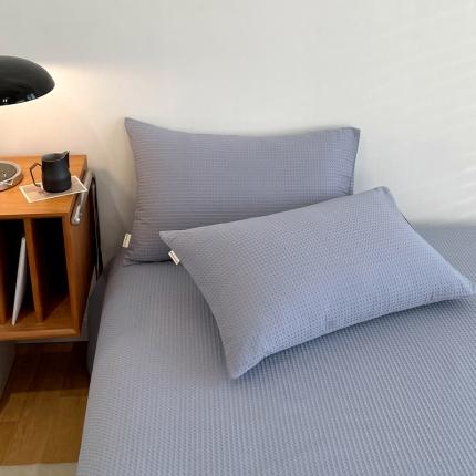 91家纺网 家纺一手货源 找家纺 （总）春皖 2023新款华夫格水洗棉单品枕套系列