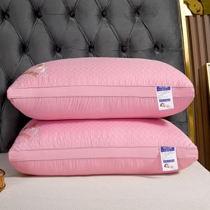 恒尚居 2022新款艾草美眠枕头枕芯48*74cm/只 粉色-热熔棉枕