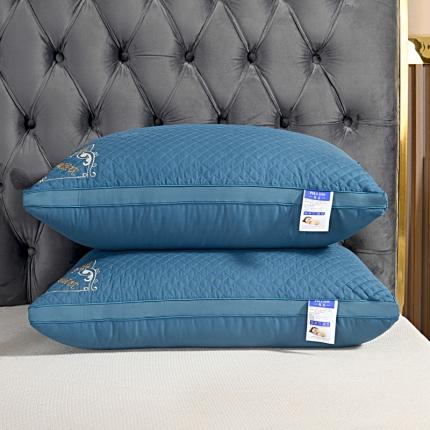 恒尚居 2022新款艾草美眠枕头枕芯48*74cm/只 蓝色-热熔棉枕