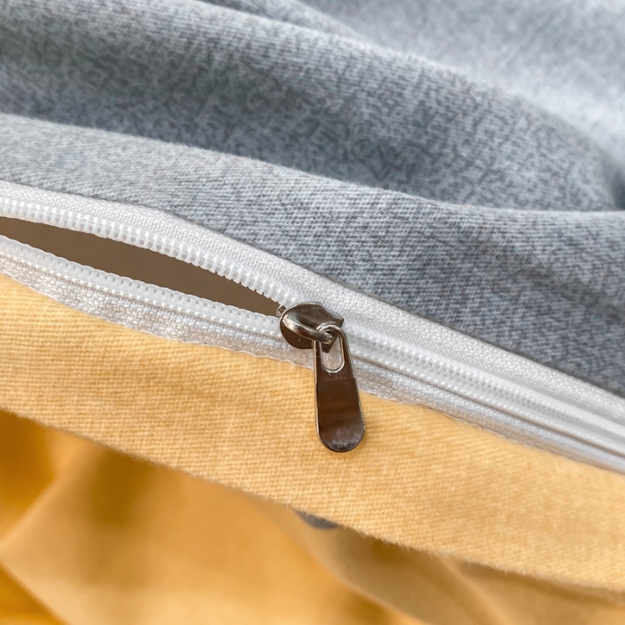 91家纺网 家纺一手货源 找家纺 金纱玉纺 2022新款印花加厚磨毛四件套花蜜-黄