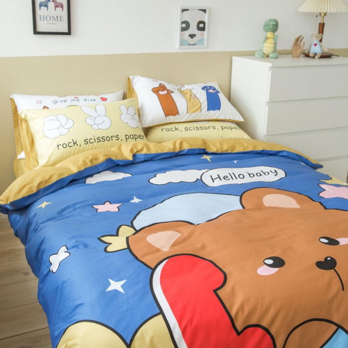 91家纺网 家纺一手货源 找家纺 （总）涵宸 新款大版全棉平网多规格四件套