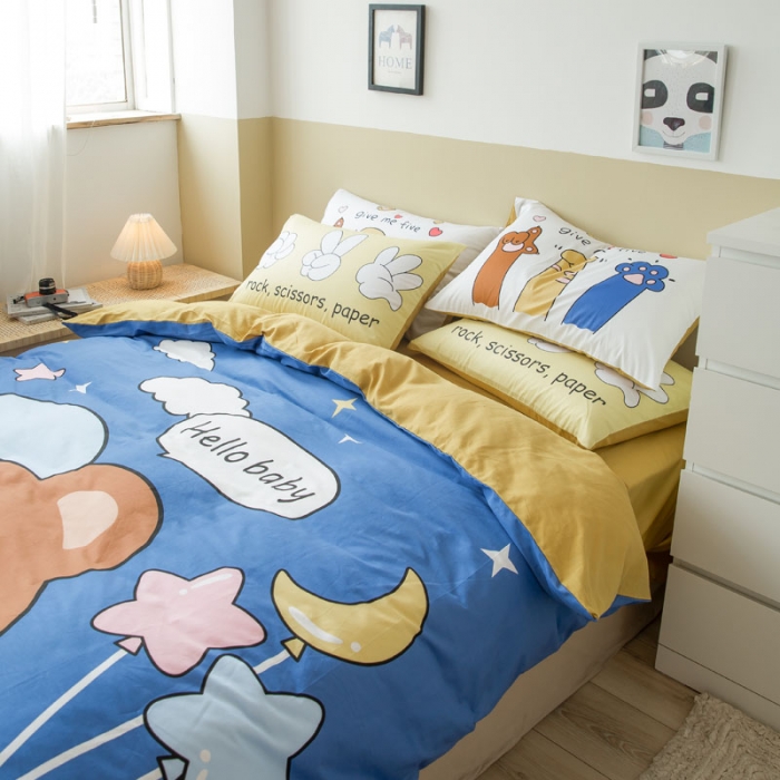 91家纺网 家纺一手货源 找家纺 （总）涵宸 新款大版全棉平网多规格四件套