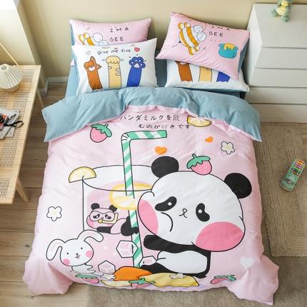 91家纺网 家纺一手货源 找家纺 （总）涵宸 新款大版全棉平网多规格四件套