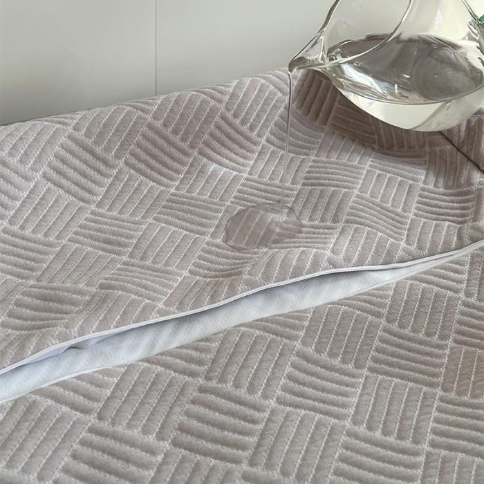 91家纺网 家纺一手货源 找家纺 防水乳胶枕套40x60cm男士防头油枕芯学生枕头保护套单只装