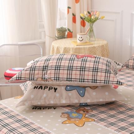 91家纺网 家纺一手货源 找家纺 圣锦 全棉单枕套 可爱熊仔-咖