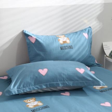 91家纺网 家纺一手货源 找家纺 圣锦 全棉单枕套 浪漫小熊