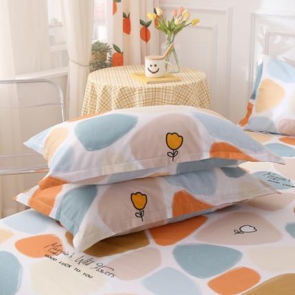 91家纺网 家纺一手货源 找家纺 圣锦 全棉单枕套 雨花石