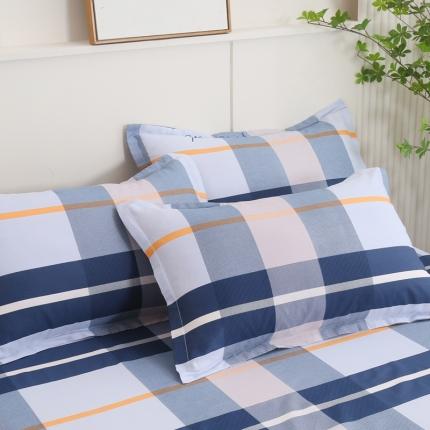 91家纺网 家纺一手货源 找家纺 圣锦 全棉单枕套 墨尔本-蓝