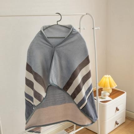 91家纺网 家纺一手货源 找家纺 美伦美焕直播爆款加厚小清新牛奶绒空调毯披肩毯午睡毛毯条纹风尚