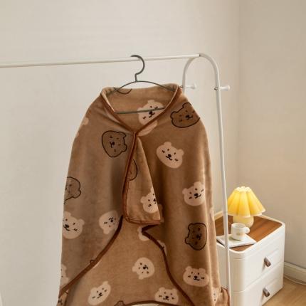 91家纺网 家纺一手货源 找家纺 美伦美焕直播爆款加厚小清新牛奶绒空调毯披肩毯午睡毛毯跳跳熊