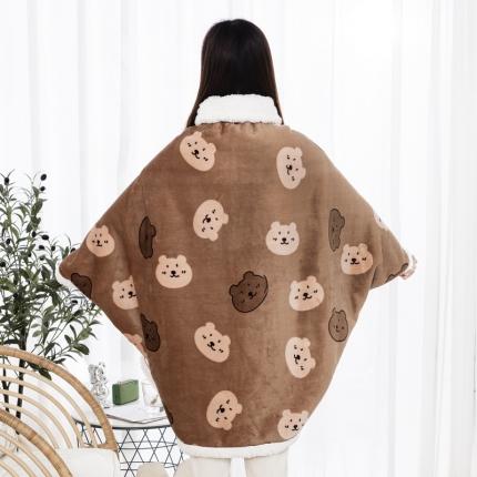 91家纺网 家纺一手货源 找家纺 （总）美伦美焕 2022新款多功能懒人披肩毯