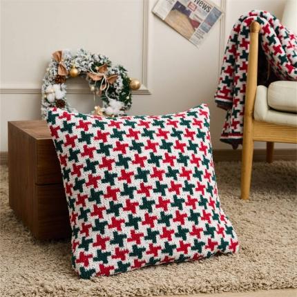 91家纺网 家纺一手货源 找家纺 （总）暖绵绵新款圣诞同款抱枕套靠枕靠垫方枕方垫午睡靠枕套