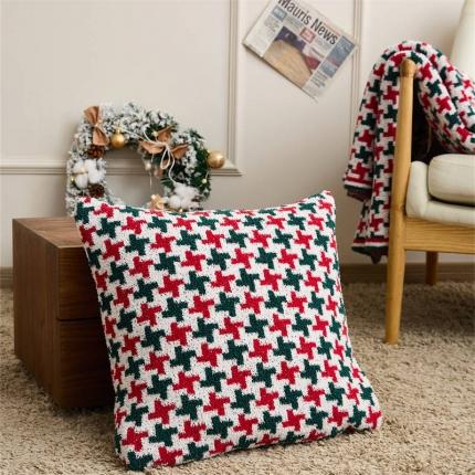 （总）暖绵绵新款圣诞同款抱枕套靠枕靠垫方枕方垫午睡靠枕套