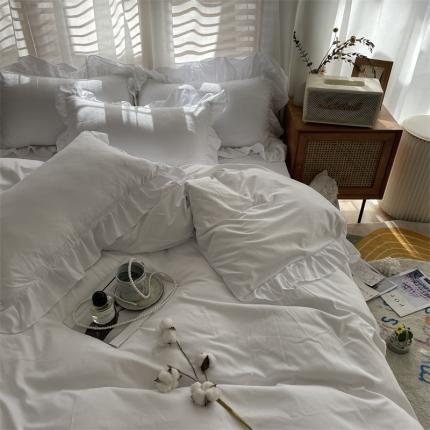 91家纺网 家纺一手货源 找家纺 （总）小主驾到 2023新款公主风水洗棉四件套-花半里系列