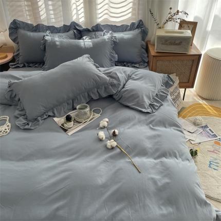 91家纺网 家纺一手货源 找家纺 （总）小主驾到 2023新款公主风水洗棉四件套-花半里系列