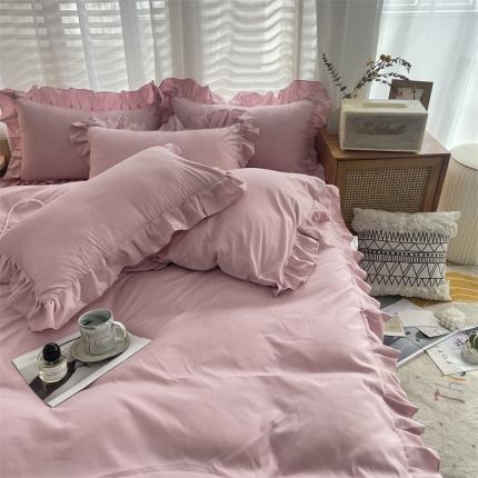 91家纺网 家纺一手货源 找家纺 （总）小主驾到 2023新款公主风水洗棉四件套-花半里系列