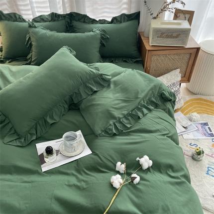 91家纺网 家纺一手货源 找家纺 （总）小主驾到 2023新款公主风水洗棉四件套-花半里系列