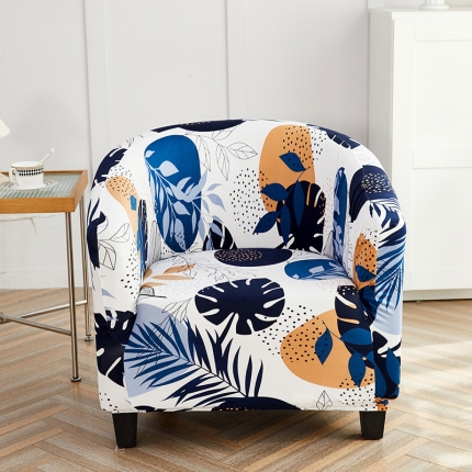 91家纺网 家纺一手货源 找家纺 （总）共鸣 2022新款牛奶丝印花系列半圆沙发套