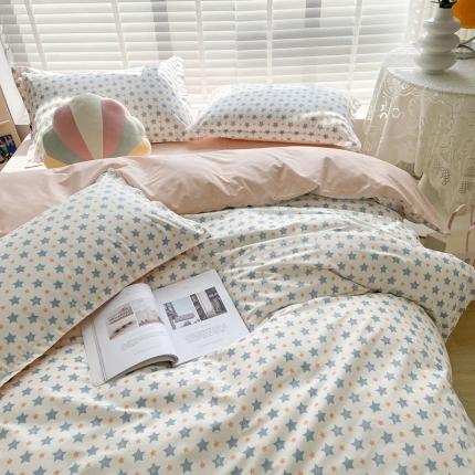 柠馨 2023新款现代极简13376全棉四件套(硬包) 星光灿烂