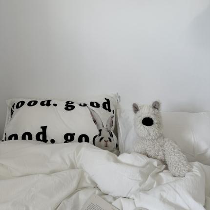 91家纺网 家纺一手货源 找家纺 恋恋三季 2024新款60支长绒棉信封开口枕套 米兔