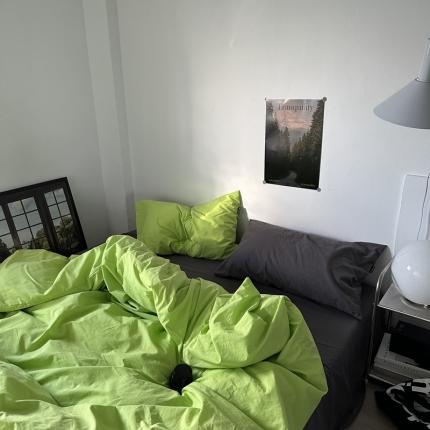 91家纺网 家纺一手货源 找家纺 总恋恋三季2024新款32支水洗棉全棉四件套-黑标版：绿灯侠