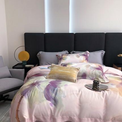 91家纺网 家纺一手货源 找家纺 （总）北辰 2022新款80支天丝数码印花四件套