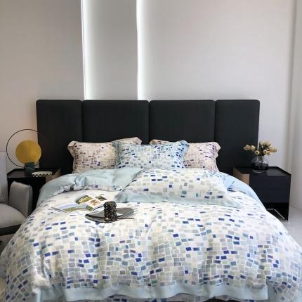 91家纺网 家纺一手货源 找家纺 （总）北辰 2022新款80支天丝数码印花四件套