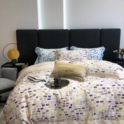 91家纺网 家纺一手货源 找家纺 （总）北辰 2022新款80支天丝数码印花四件套