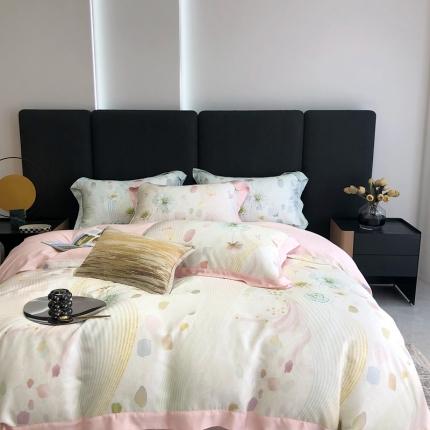 91家纺网 家纺一手货源 找家纺 （总）北辰 2022新款80支天丝数码印花四件套