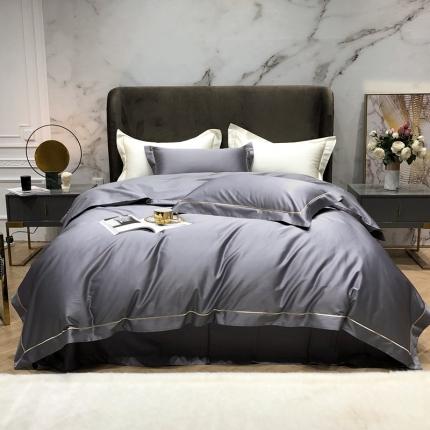 91家纺网 家纺一手货源 找家纺 （总）北辰 2022新款100支全棉纯色系列四件套