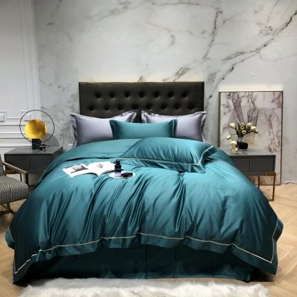 91家纺网 家纺一手货源 找家纺 （总）北辰 2022新款100支全棉纯色系列四件套