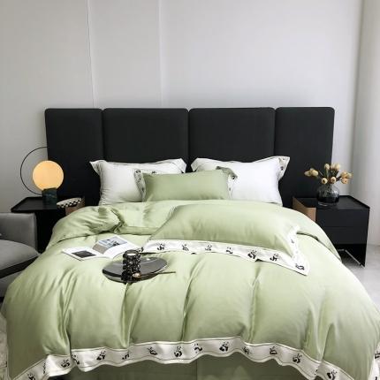 91家纺网 家纺一手货源 找家纺 总 北辰2022新款80兰精天丝四件套-DwenDwen墩墩