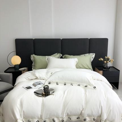 91家纺网 家纺一手货源 找家纺 总 北辰2022新款80兰精天丝四件套-DwenDwen墩墩