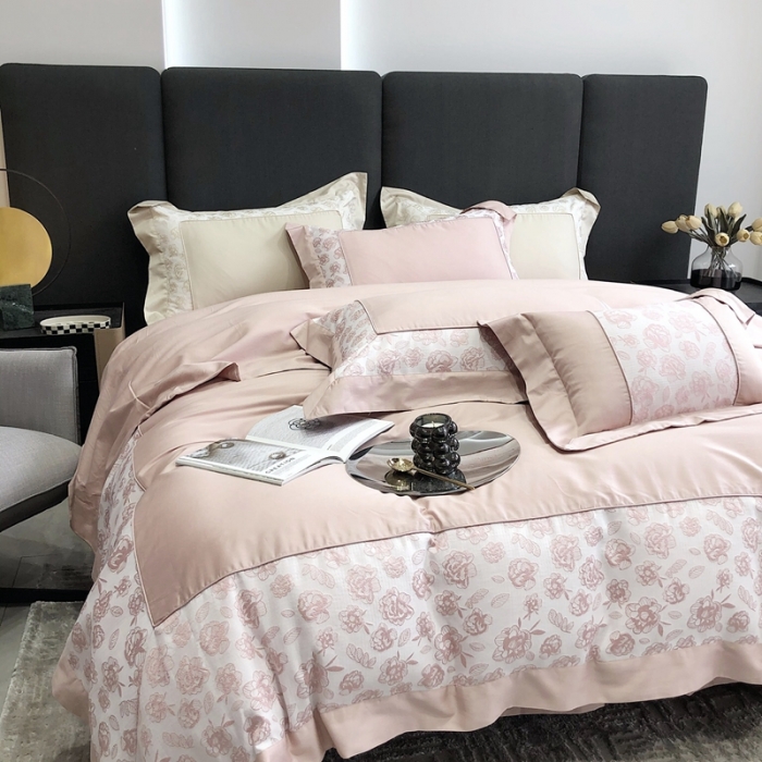 91家纺网 家纺一手货源 找家纺 北辰 2022新款100支全棉四件套-布兰妮 布兰妮-果粉