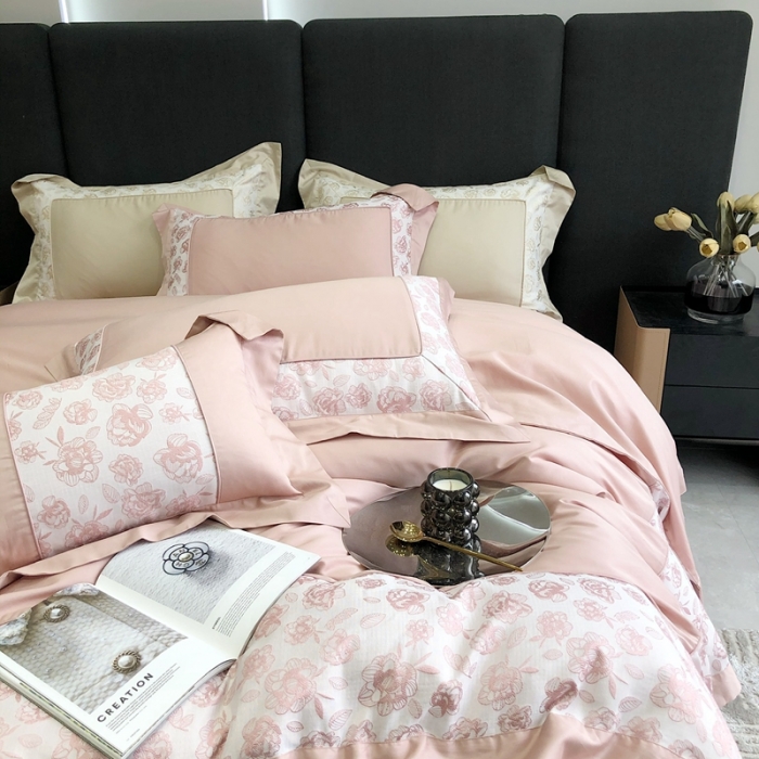 91家纺网 家纺一手货源 找家纺 北辰 2022新款100支全棉四件套-布兰妮 布兰妮-果粉