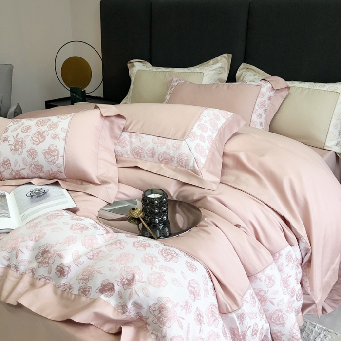 91家纺网 家纺一手货源 找家纺 北辰 2022新款100支全棉四件套-布兰妮 布兰妮-果粉