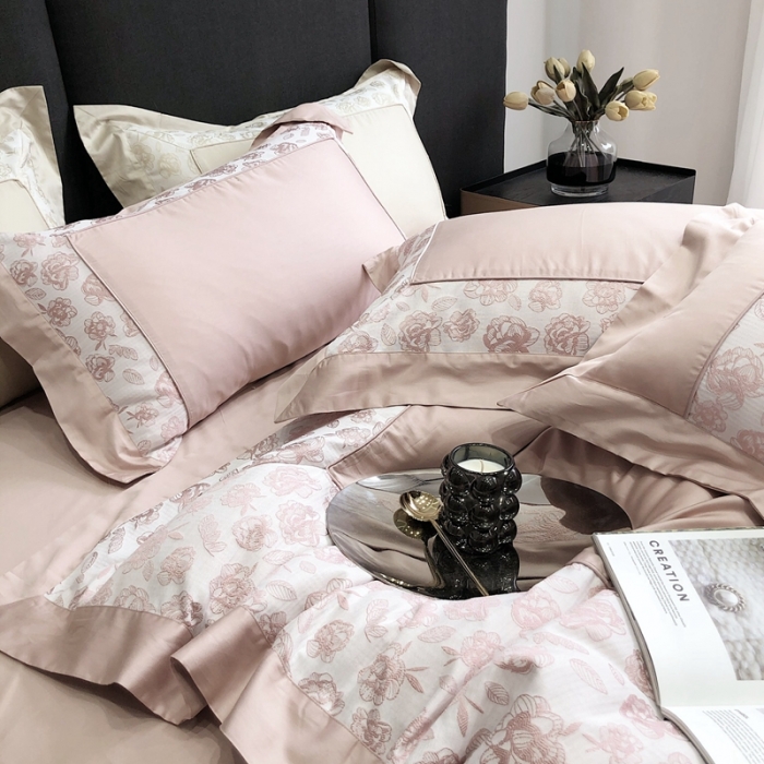 91家纺网 家纺一手货源 找家纺 北辰 2022新款100支全棉四件套-布兰妮 布兰妮-果粉