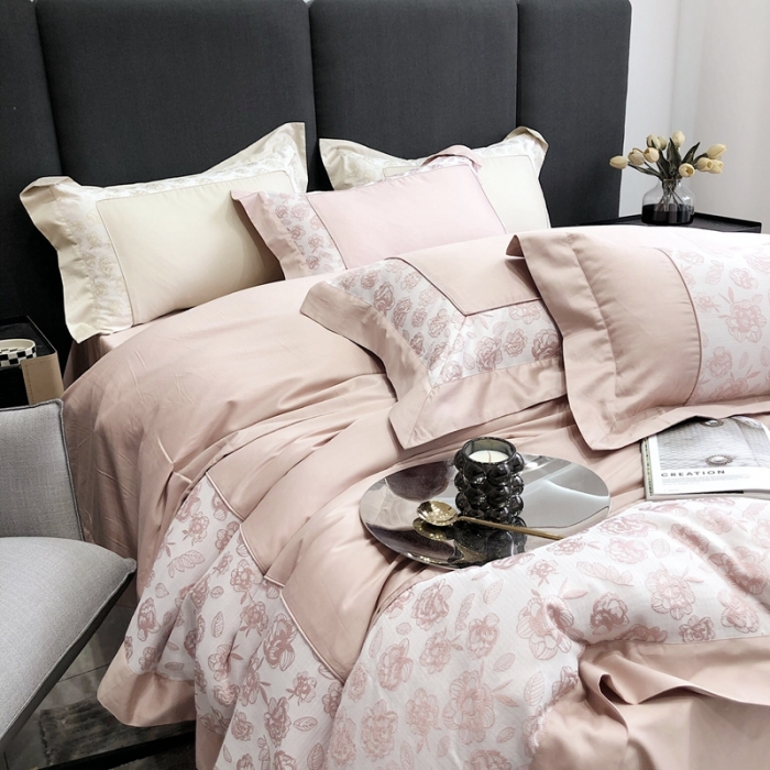 91家纺网 家纺一手货源 找家纺 北辰 2022新款100支全棉四件套-布兰妮 布兰妮-果粉