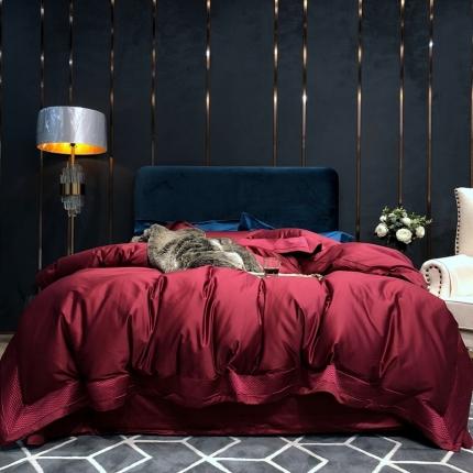 91家纺网 家纺一手货源 找家纺 （总）北辰 2022新款100支双股海岛棉四件套-粹