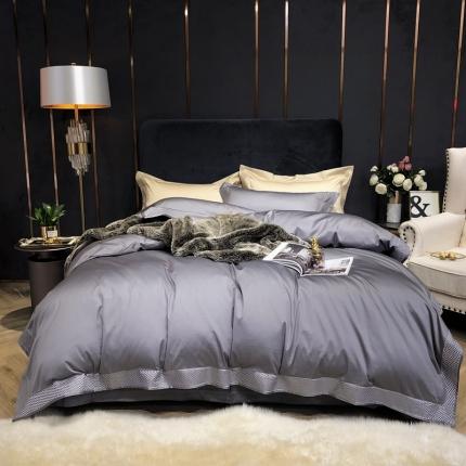 91家纺网 家纺一手货源 找家纺 （总）北辰 2022新款100支双股海岛棉四件套-粹