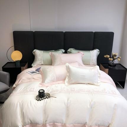 91家纺网 家纺一手货源 找家纺 （总）北辰 2022新款100支全棉四件套-铃兰