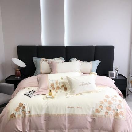 91家纺网 家纺一手货源 找家纺 （总）北辰 2022新款100支磨毛四件套-朱丽叶