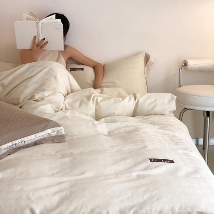 91家纺网 家纺一手货源 找家纺 （总）北辰 2022新款60支水洗提花四件套-雅系列