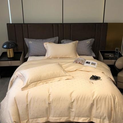 91家纺网 家纺一手货源 找家纺 （总）玖玖爱 2023新款120支贡缎提花四件套