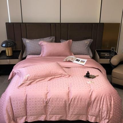 91家纺网 家纺一手货源 找家纺 （总）玖玖爱 2023新款120支贡缎提花四件套