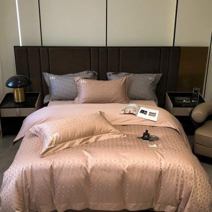 91家纺网 家纺一手货源 找家纺 （总）玖玖爱 2023新款120支贡缎提花四件套